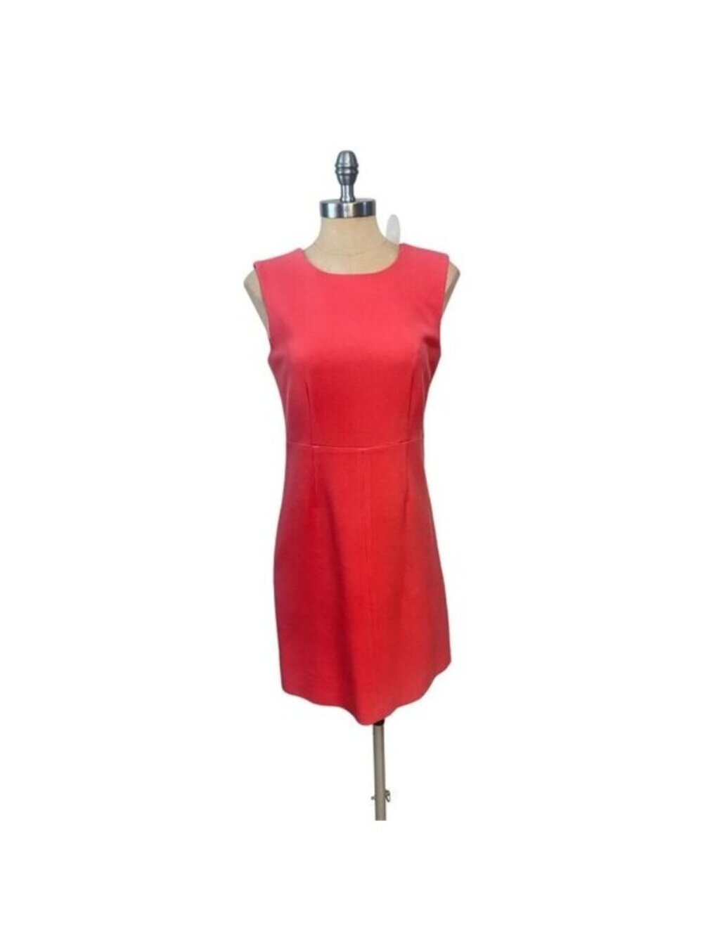 Diane Von Furstenberg Red Pink Sleeveless Sheath Dress Size 6